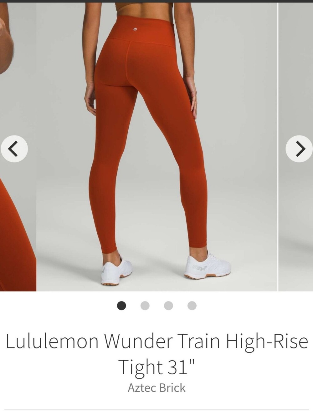 Lululemon Wunder Train High-Rise Tight 31" Aztec Brick Size 6 Tall EUC